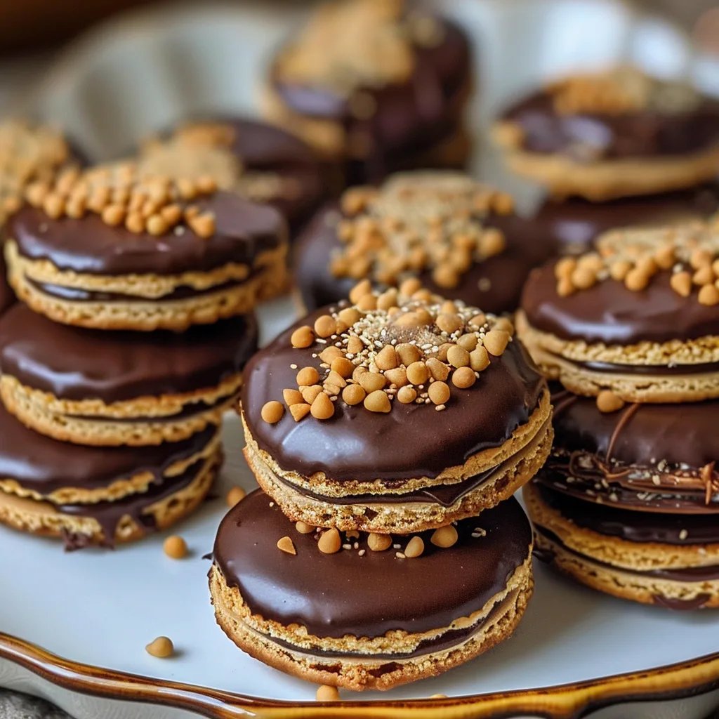 Gefüllte Nougat-Plätzchen