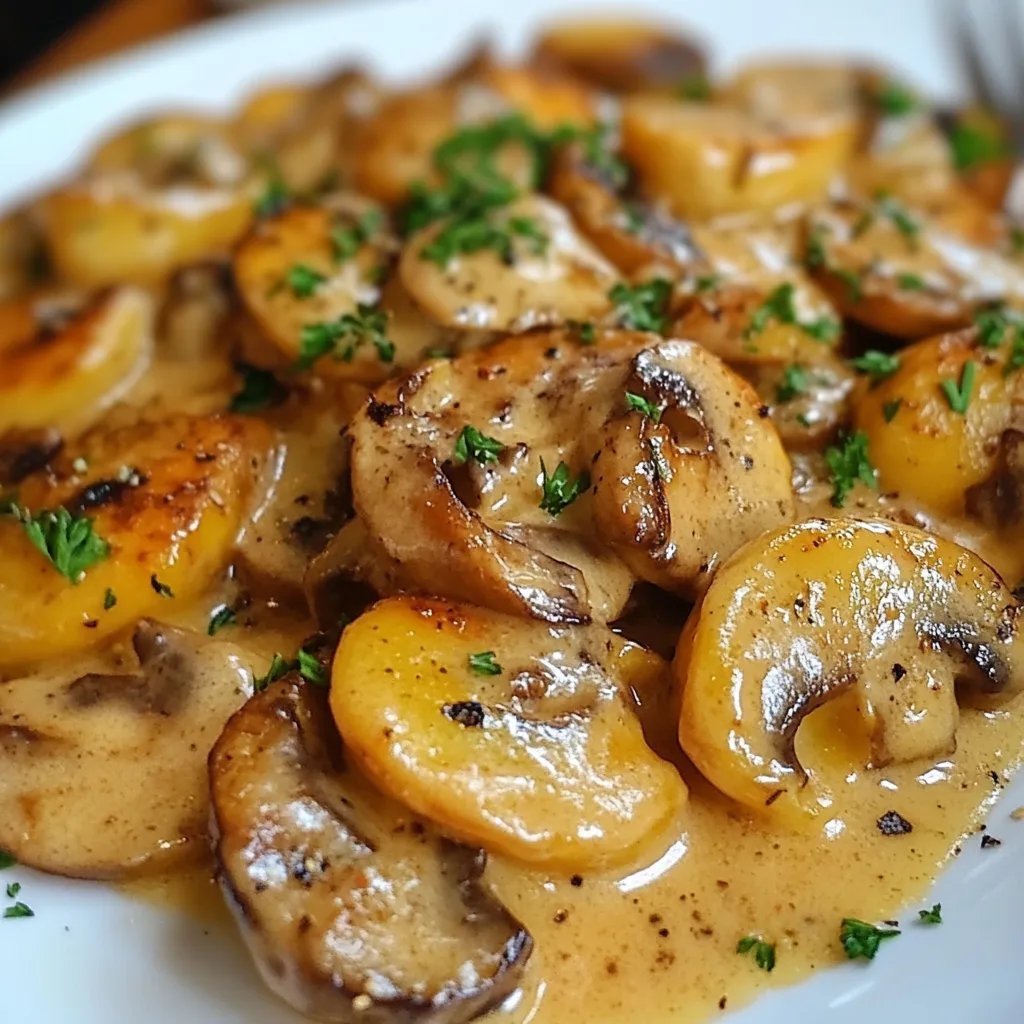 Cremige Gnocchi-Pilz-Pfanne