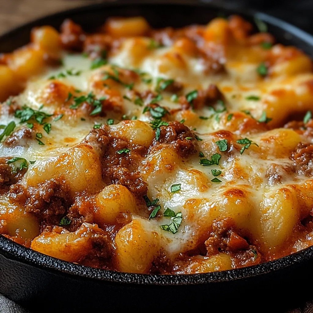 Cheesy Bolognese Gnocchi Bake: Ein Unglaublich Ultimatives Rezept für 4 Personen