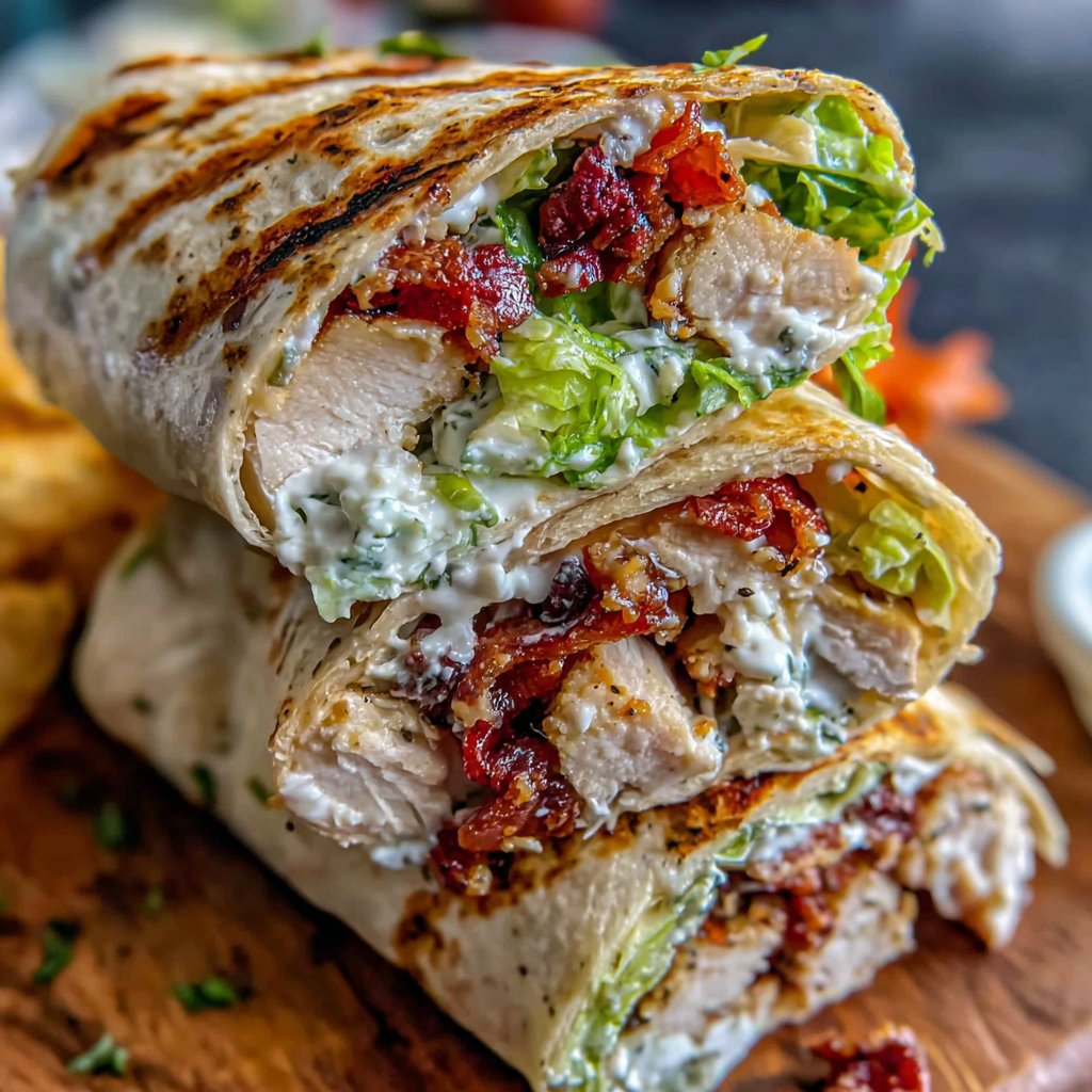 Hähnchen Caesar Protein Wrap
