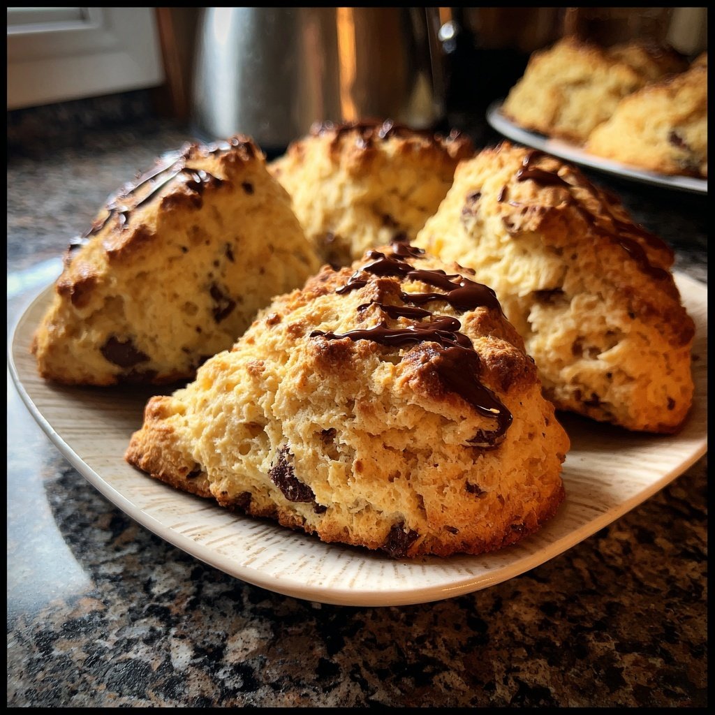 Mokka Schokoladen Gebäck Scones