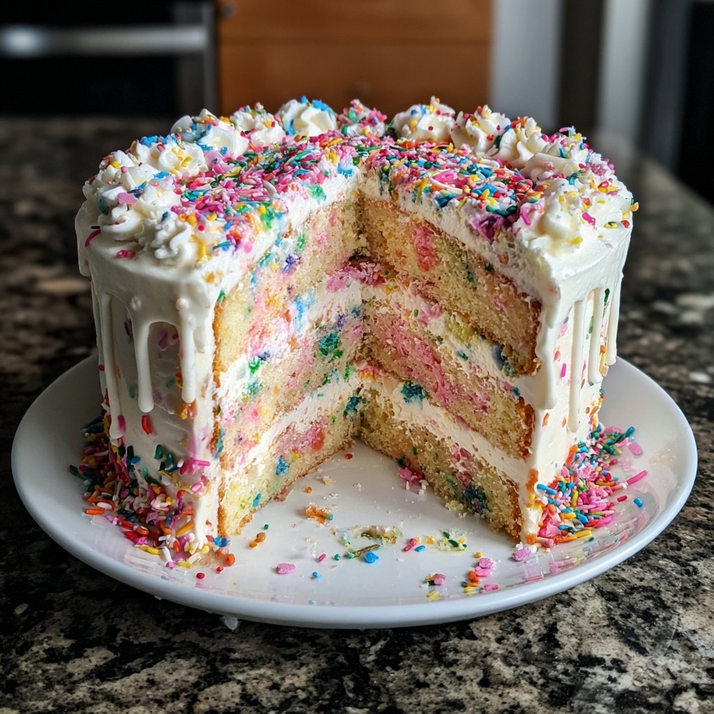 Galentine’s Konfetti Kuchen Überraschung