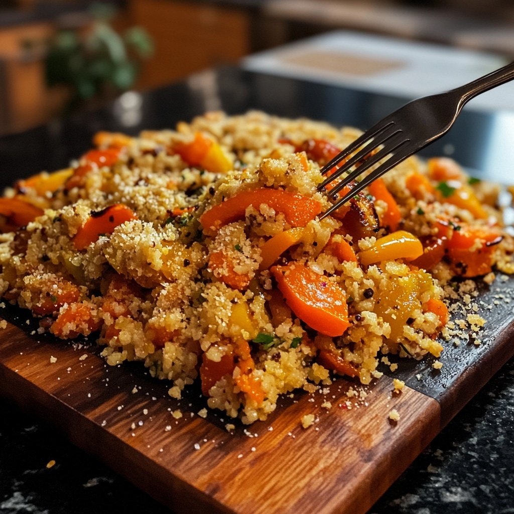 Winterlicher Gesund-&-Leicht-Quinoasalat mit Ofengemüse