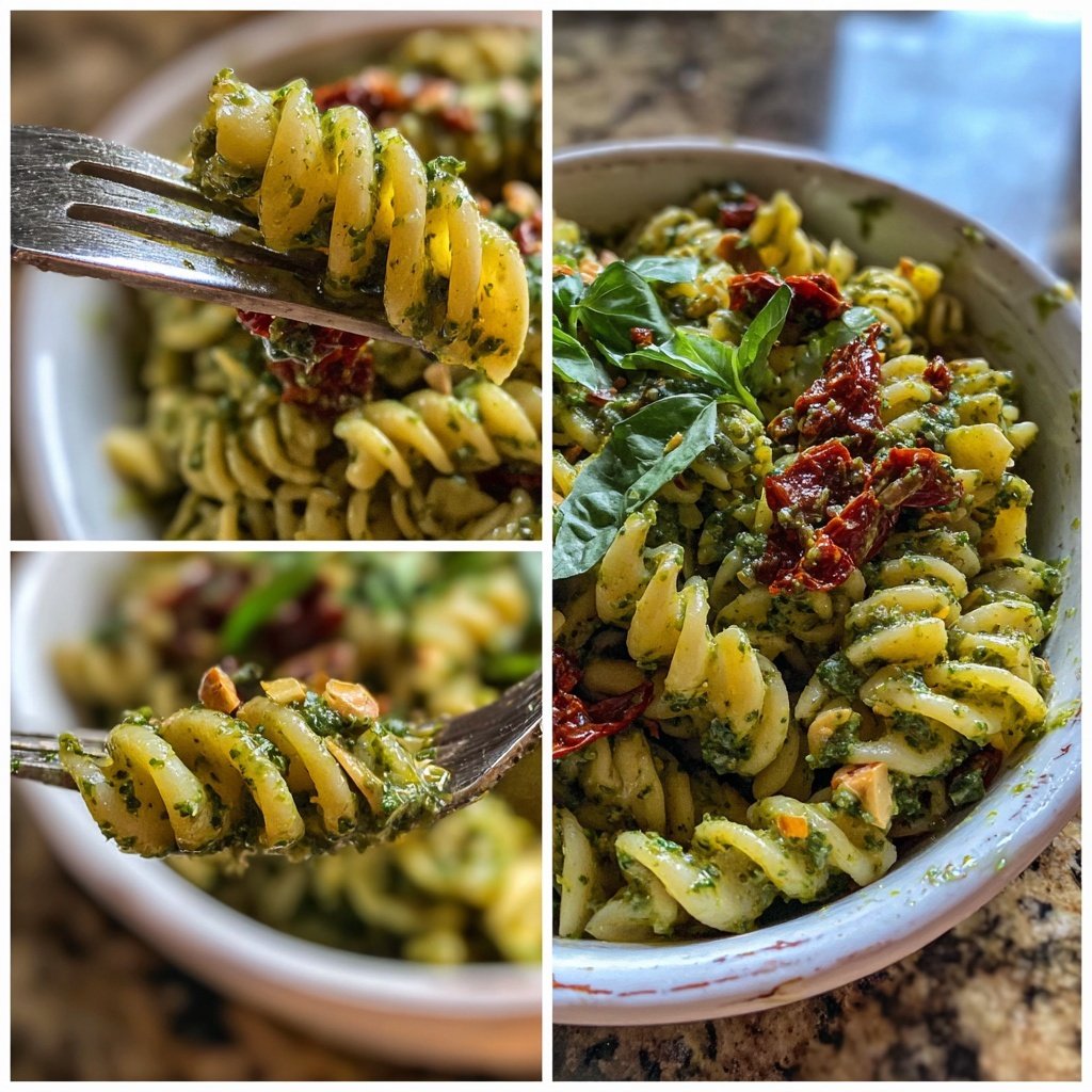 Veganer Pesto Pasta Salat