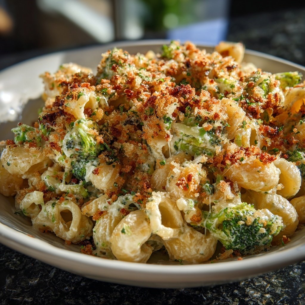 Cremige Cashew Brokkoli Mac Käse