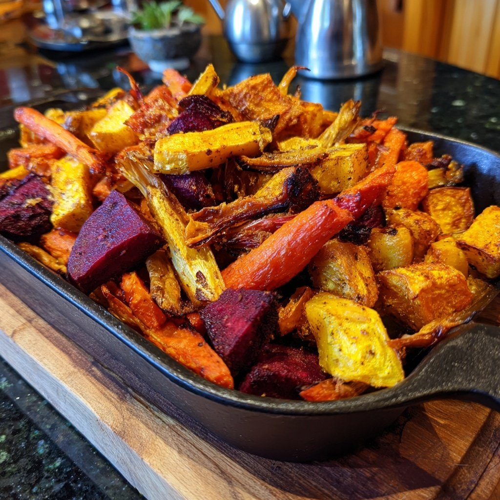 Ofengeröstete Wurzelgemüse-Mischung