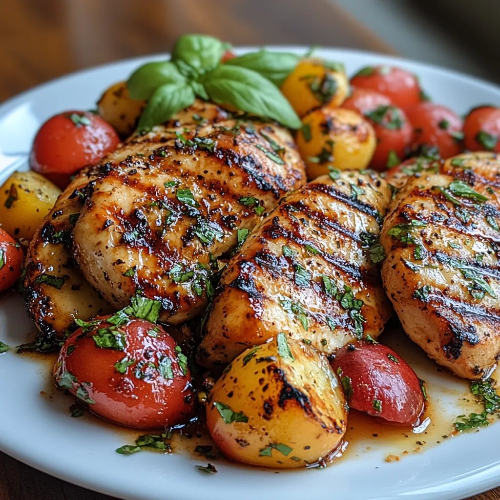 Pfirsich-Caprese-Gegrilltes-Hähnchen: Ein Unglaubliches Ultimatives Rezept für 4 Personen
