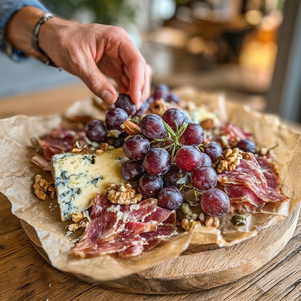Gourmet Käse und Wurstplatte