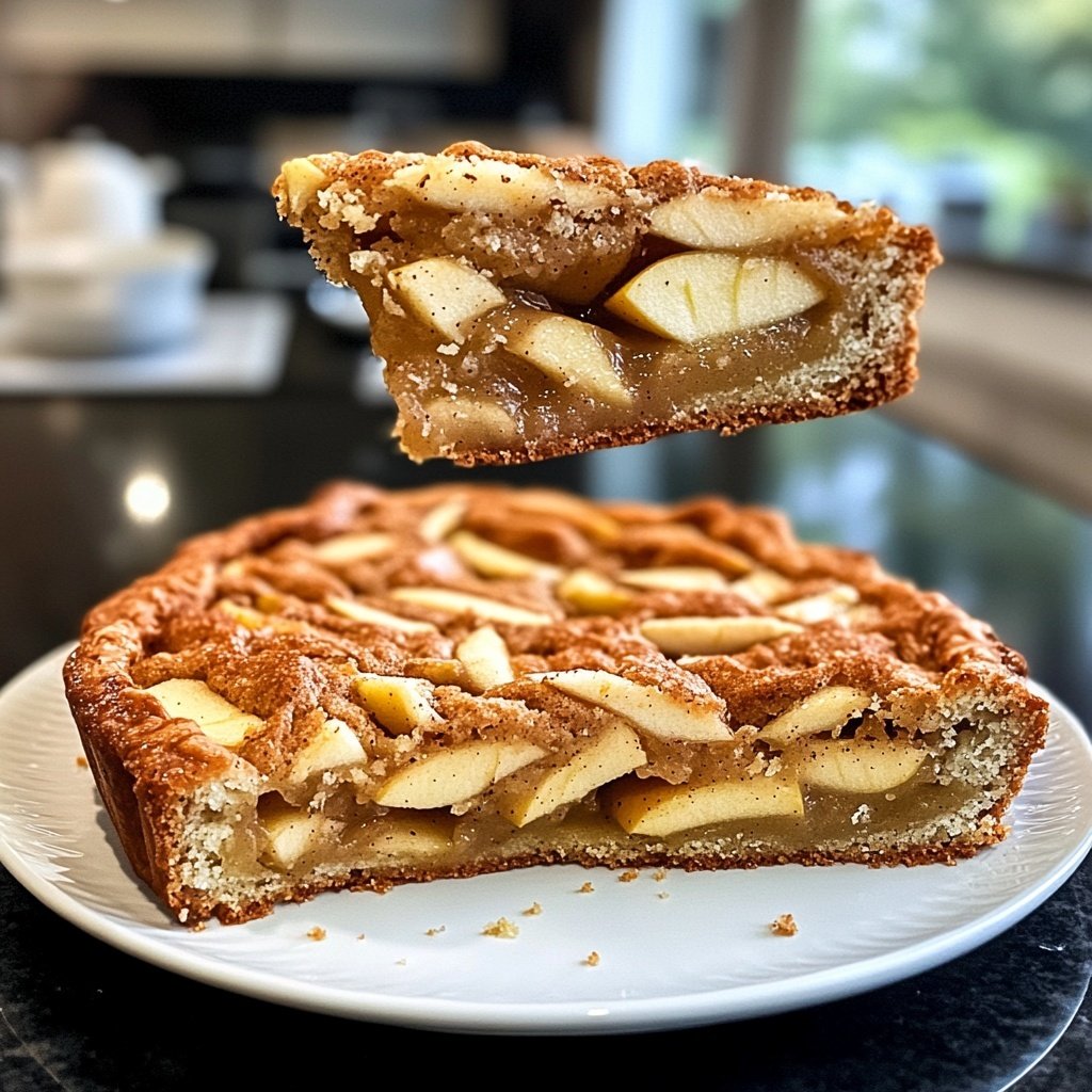 Saisonal-Festlicher Bratapfelkuchen mit Marzipan