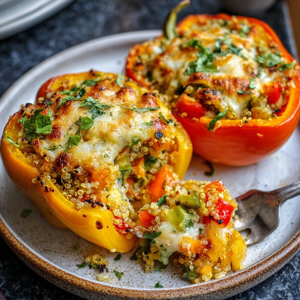 Vegetarisch Gefüllte Paprika