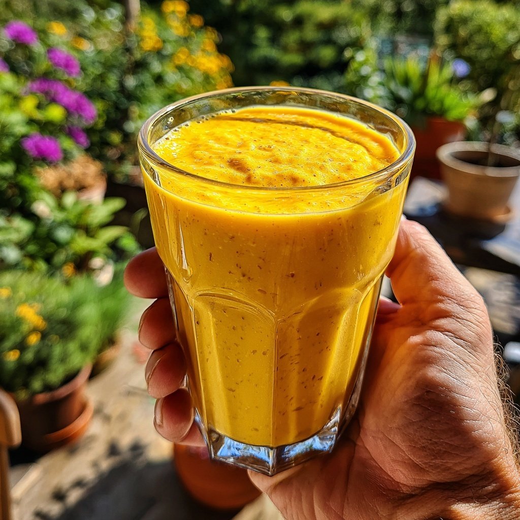 Hohes Protein Mango Smoothie