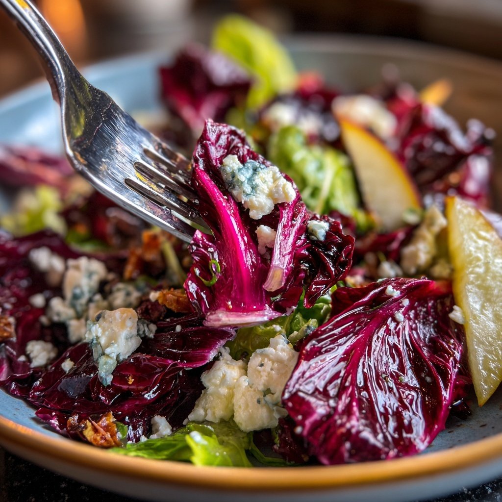 Radicchio Birnen Gorgonzola Salat