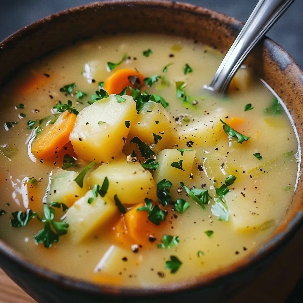 Gebackene Kartoffelsuppe