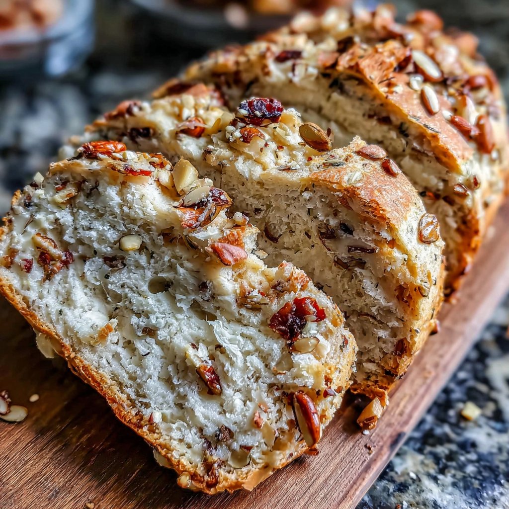 Löwenzahnbrot mit Pinienkernen