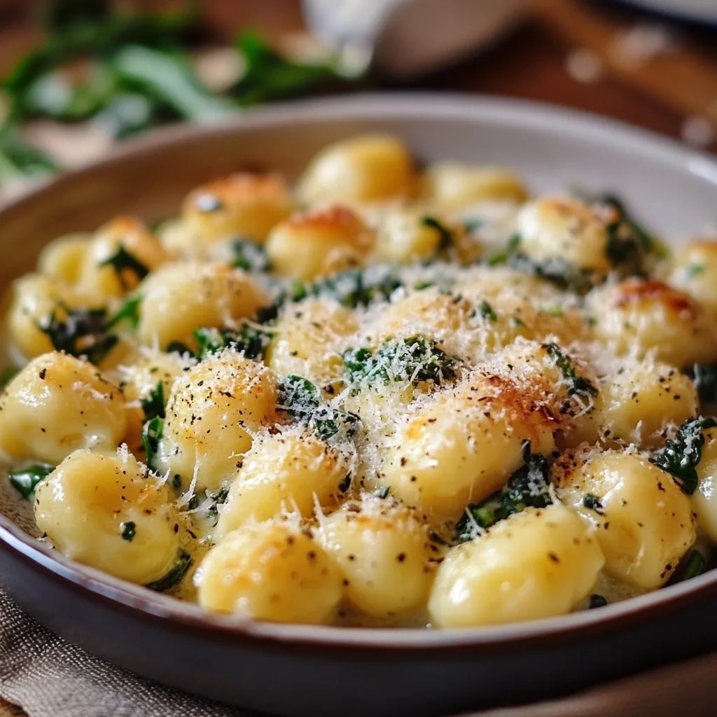 Gnocchi-Spinat-Auflauf