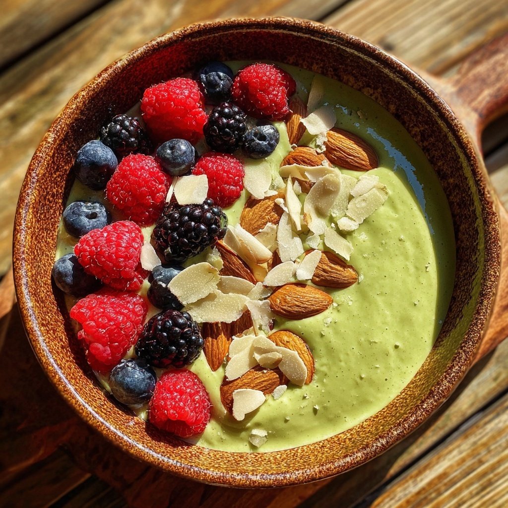 Avocado Mandel Smoothie Bowl