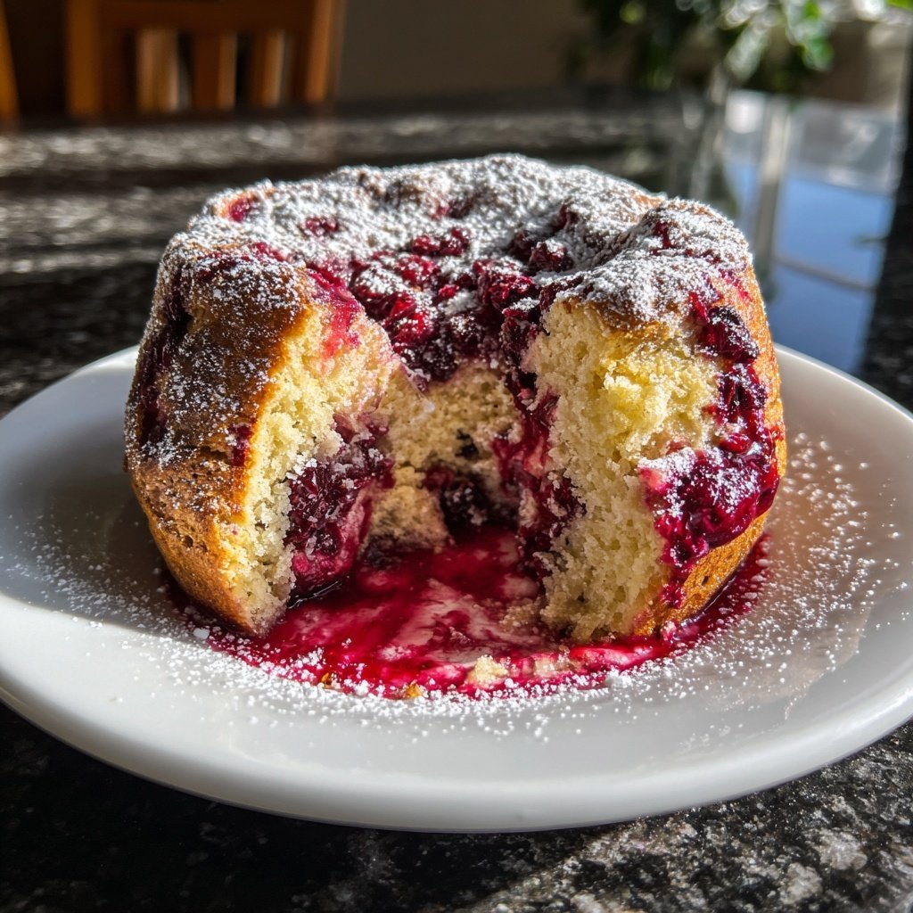 Warmer Beeren-Brioche-Auflauf
