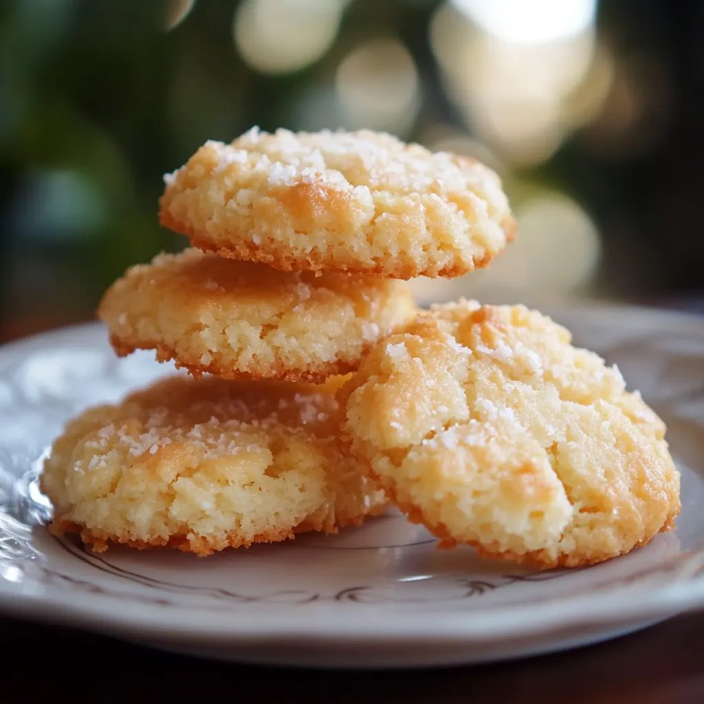 Luftige Kokosplätzchen