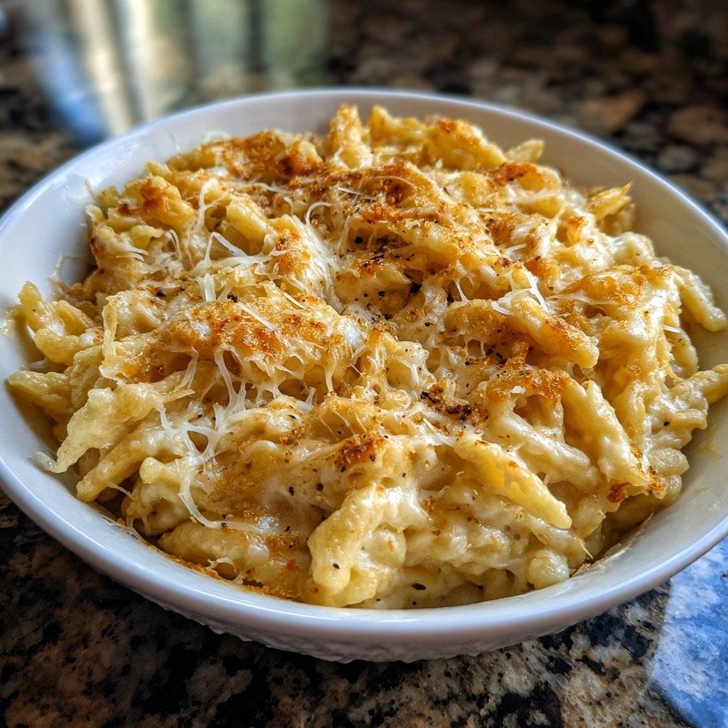 Cremige Käsespätzle mit drei Käsesorten