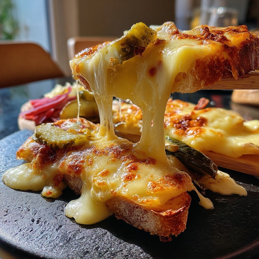 Klassisches Raclette mit Kartoffeln, Raclettekäse und Mixed Pickles​