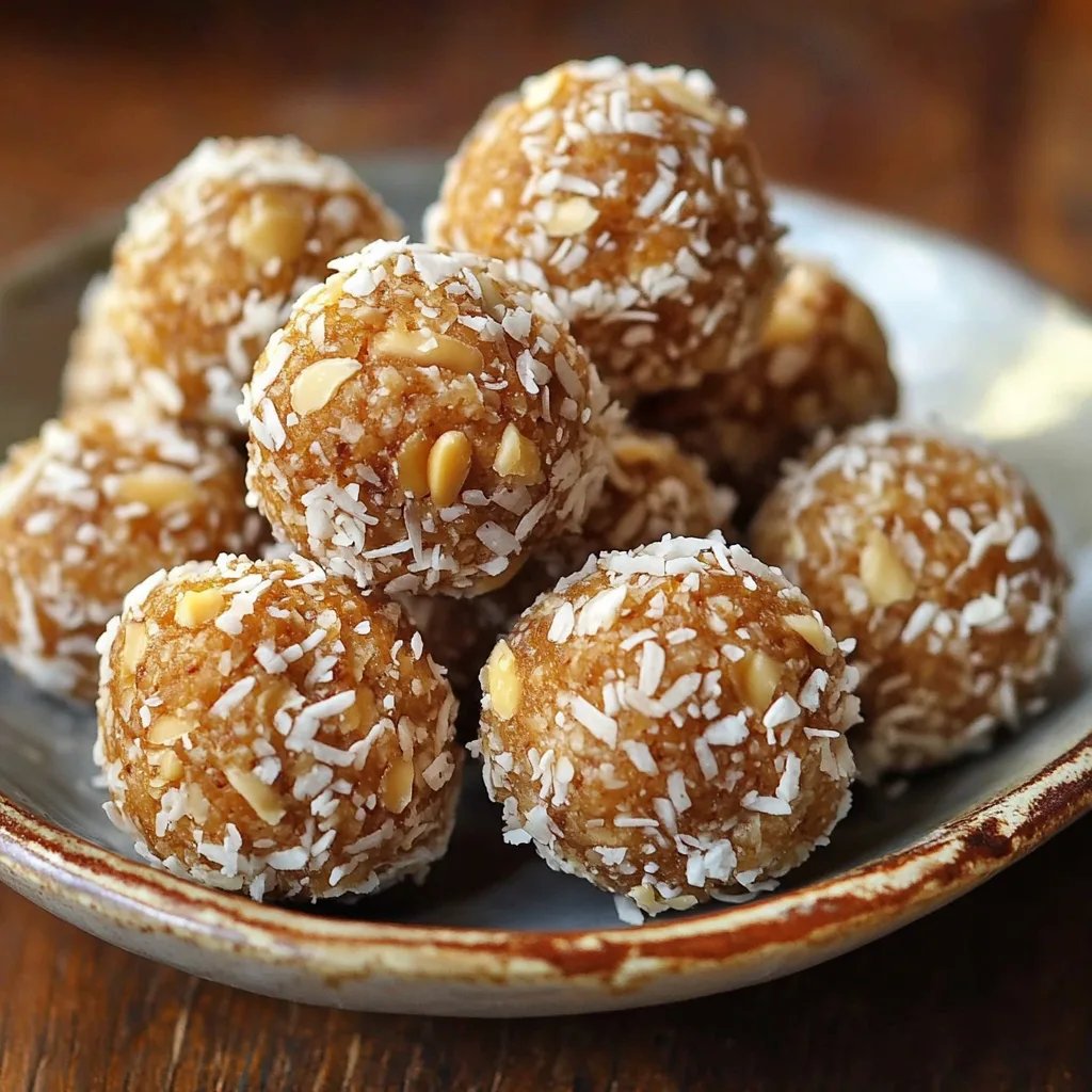 Süße Mandel Kokos Kugeln