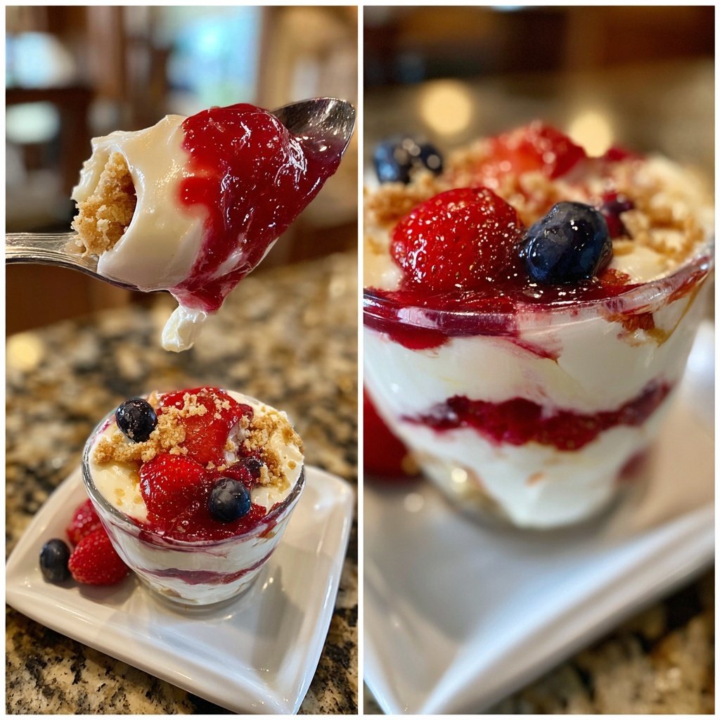 Frühlingsbeeren-Fool-Dessert