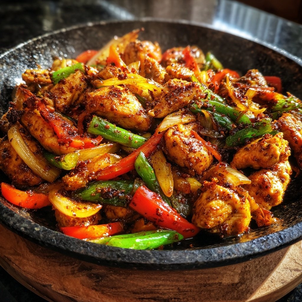 Sichuan Pfeffer Hähnchen Pfanne Stir Fry