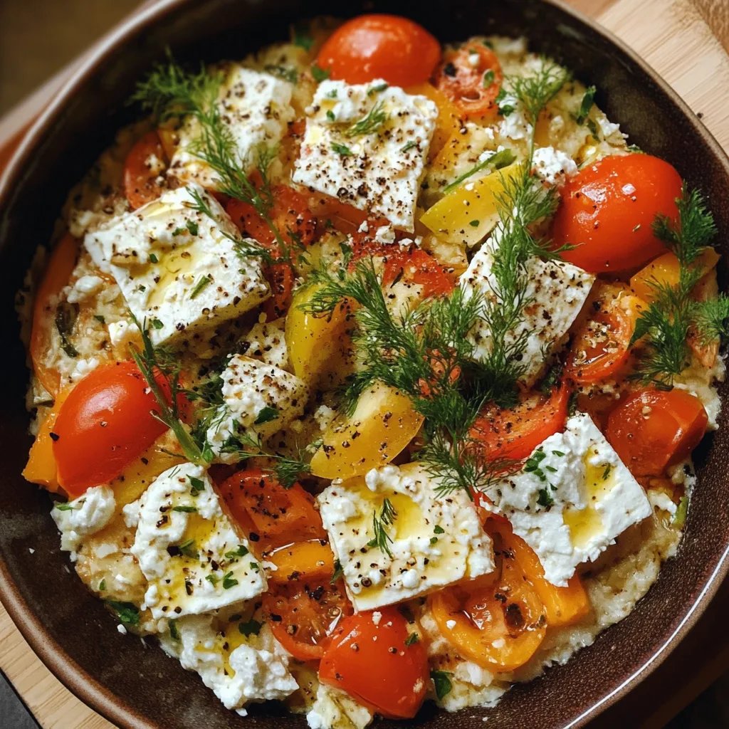 Ofenreis mit Feta und Gemüse