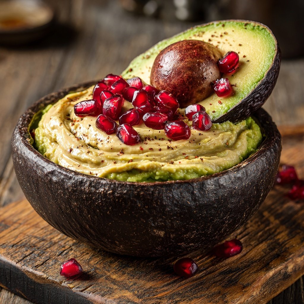 Süßkartoffel Granatapfel Avocado Bowl