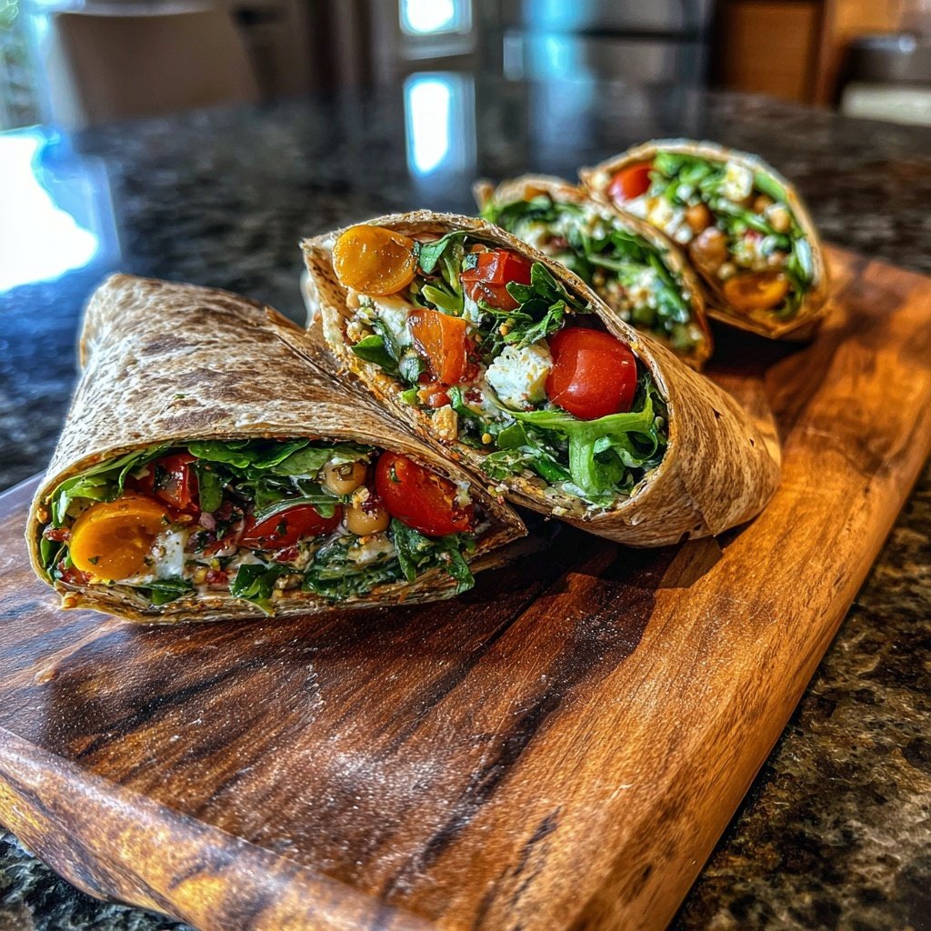 Kräutiger Kichererbsensalat-Wrap