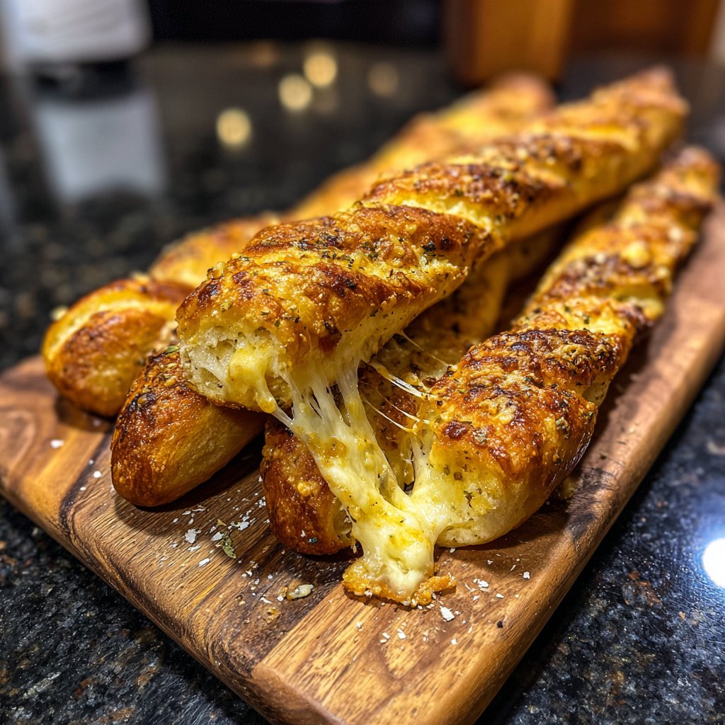 Käse Knoblauch Brotstangen