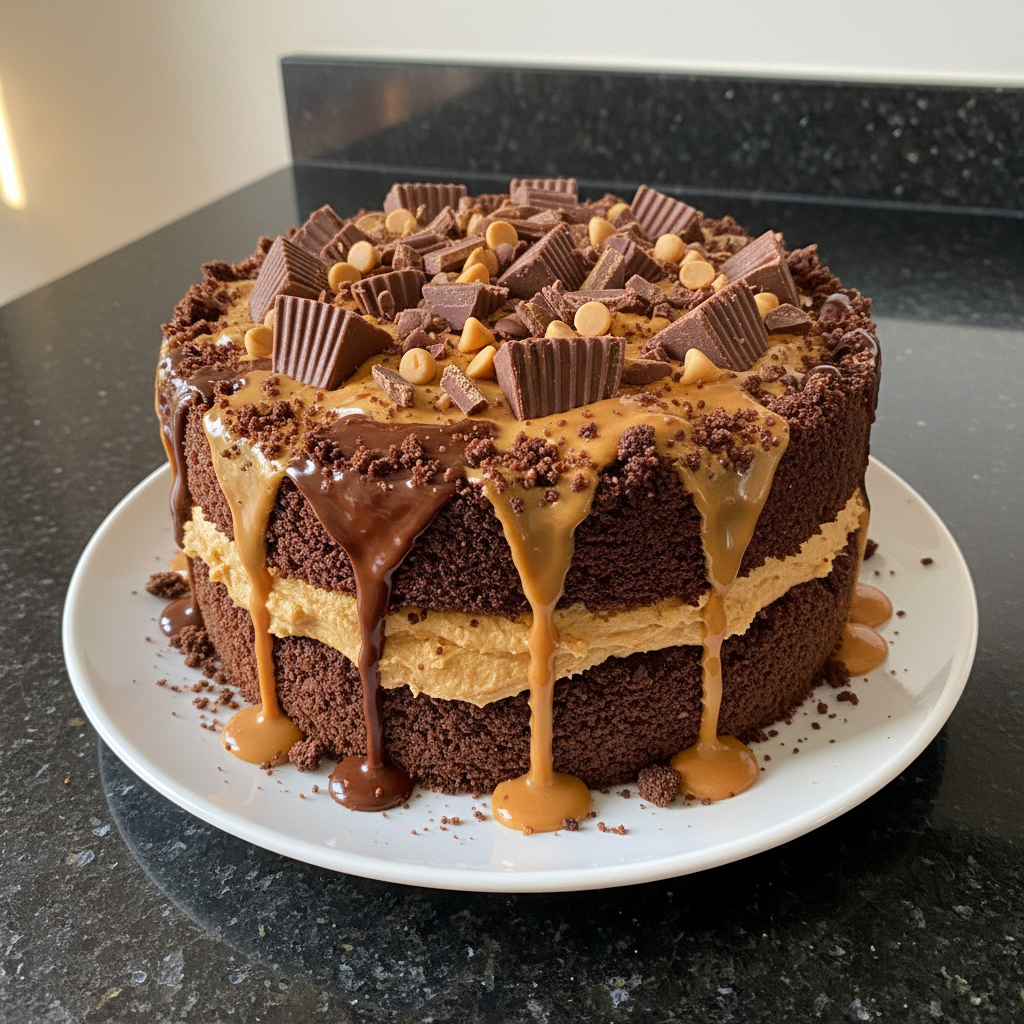 Kreative Reese’s Erdnussbutter Torte