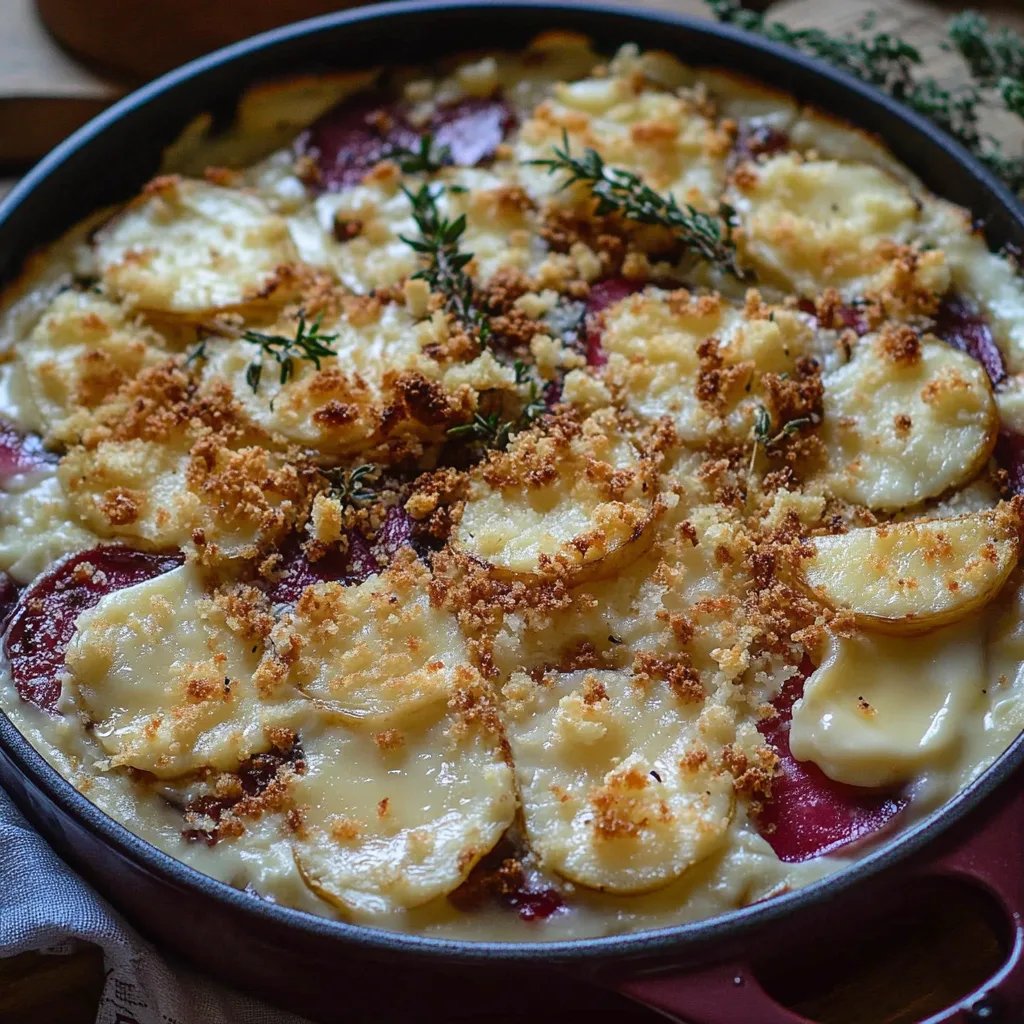 Rote-Bete-Gratin mit Ziegenkäse