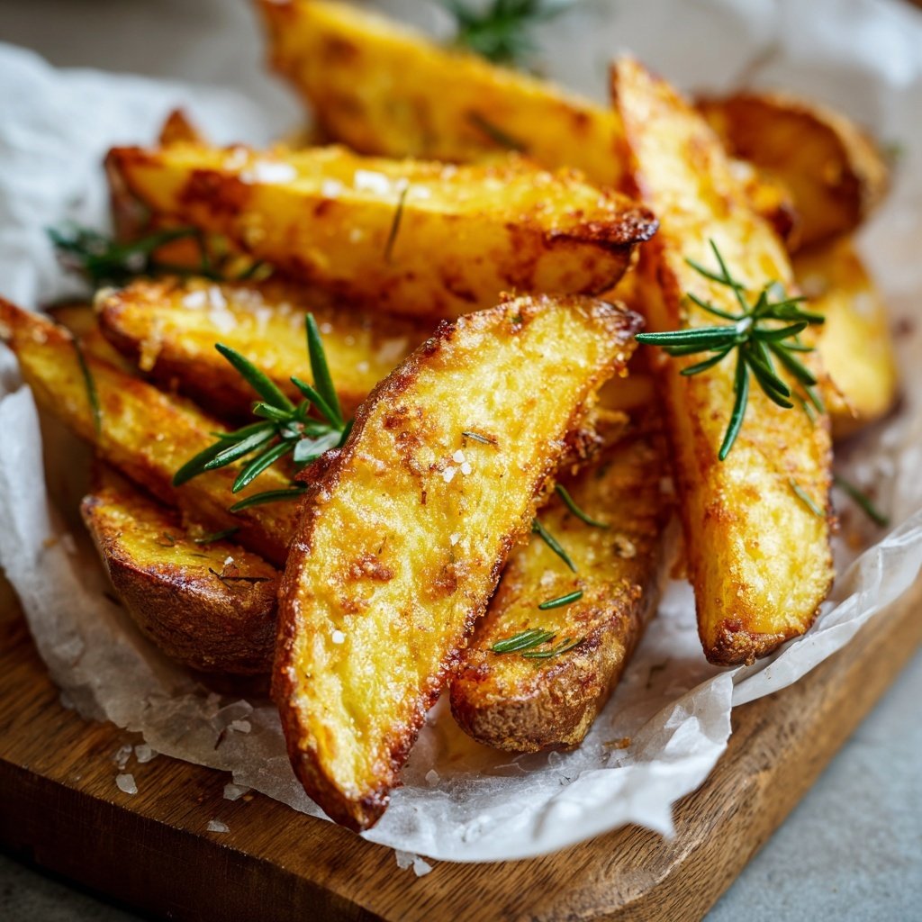 Süßkartoffel Spalten Pommes