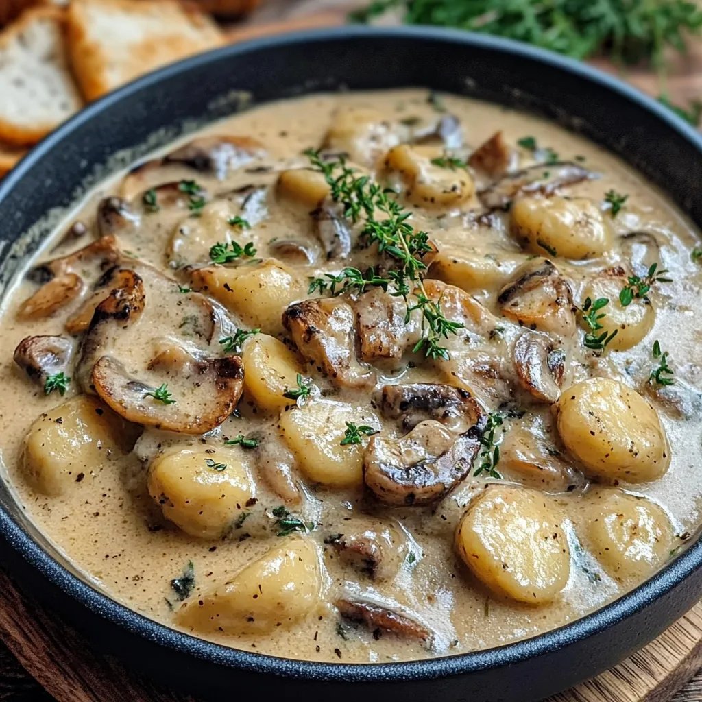 Gnocchi Rezept: Cremige Pilz Pfanne