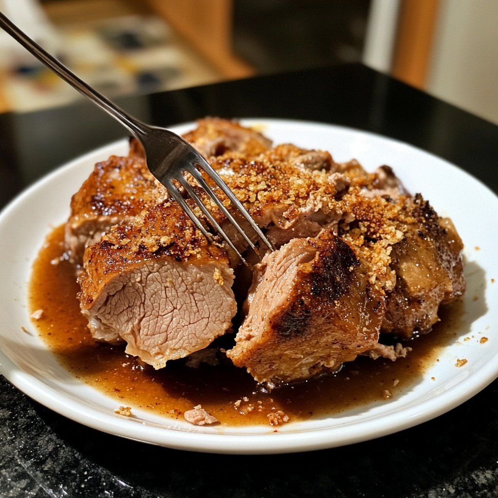 Geschmortes Schwein in Glühwein