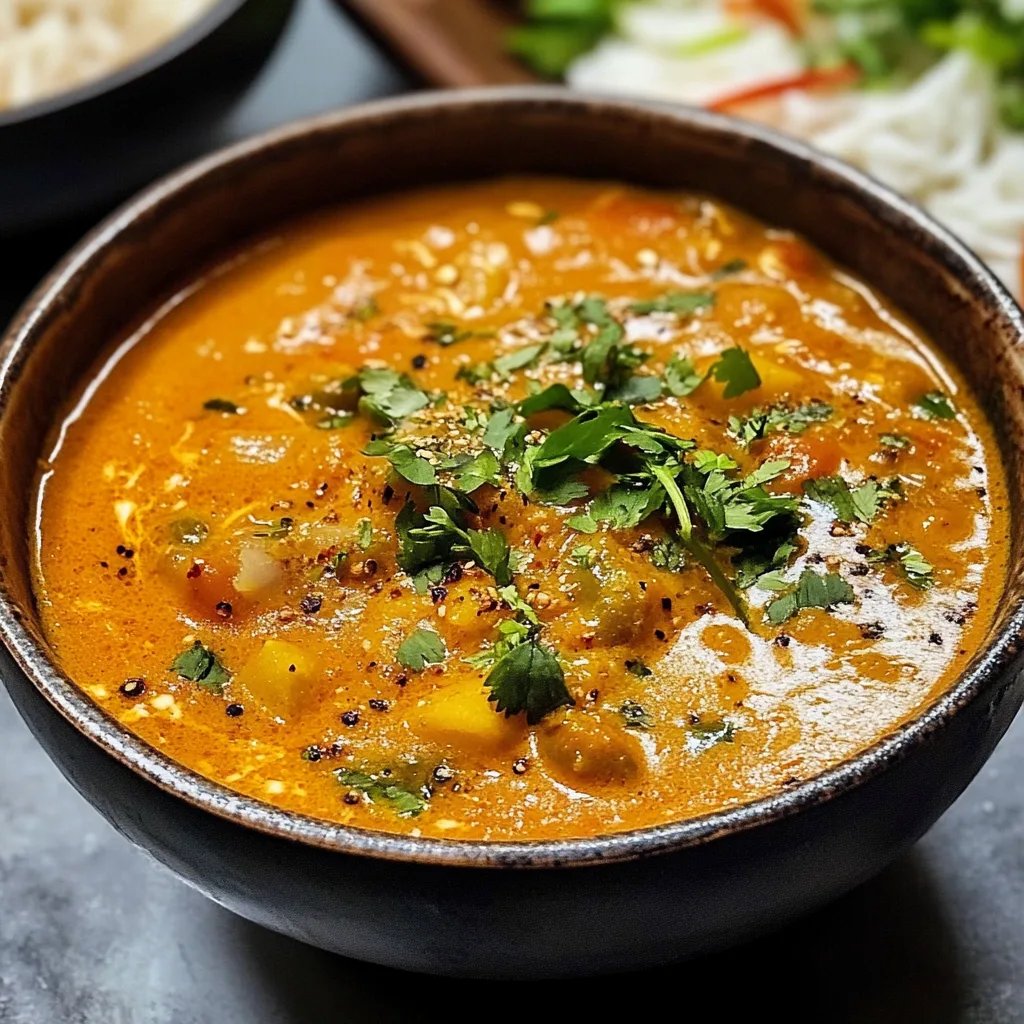 Cremiges Indisches Kürbis-Curry